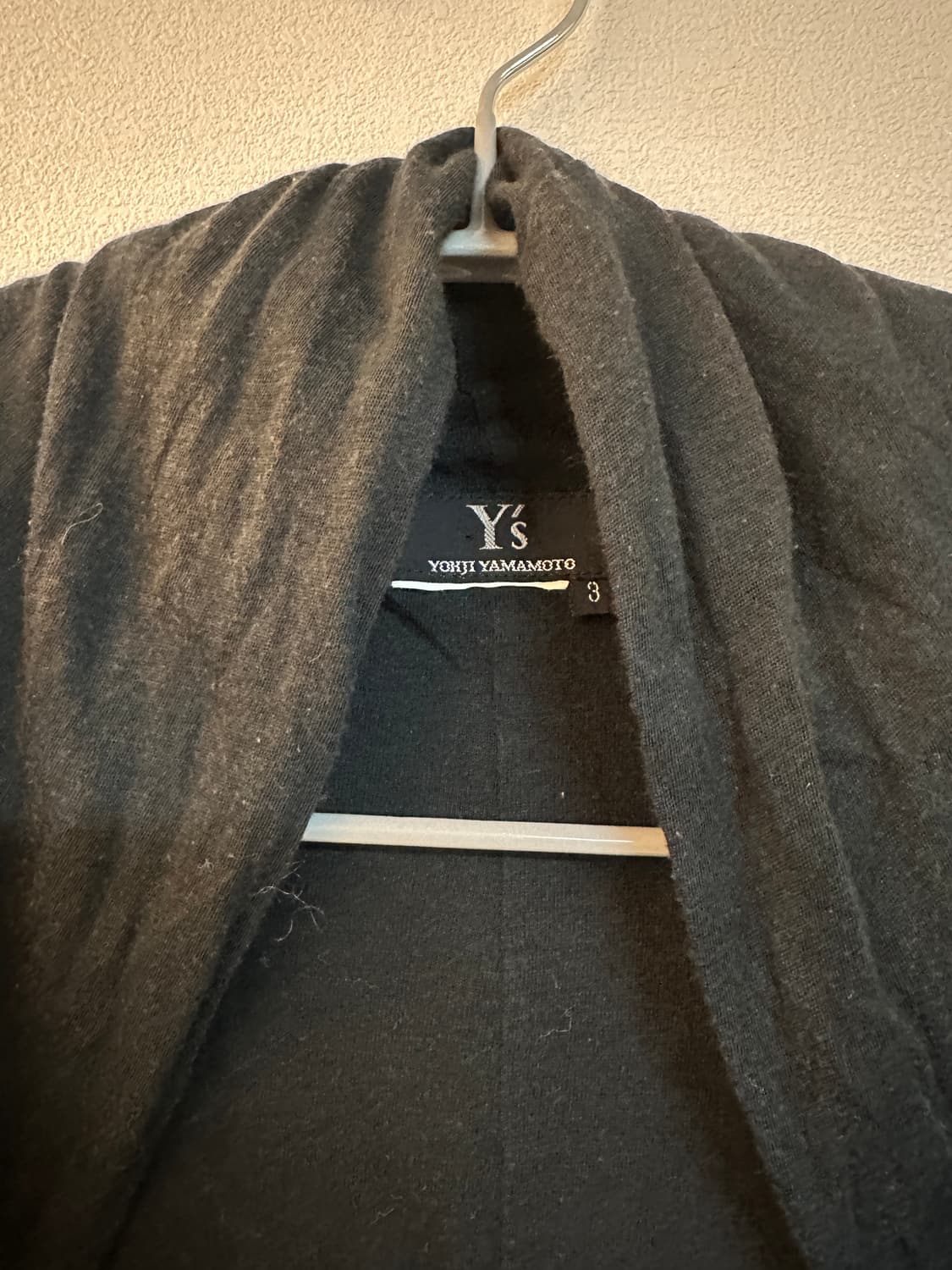 요지야마모토 더블레이어드 가디건 상품이미지2