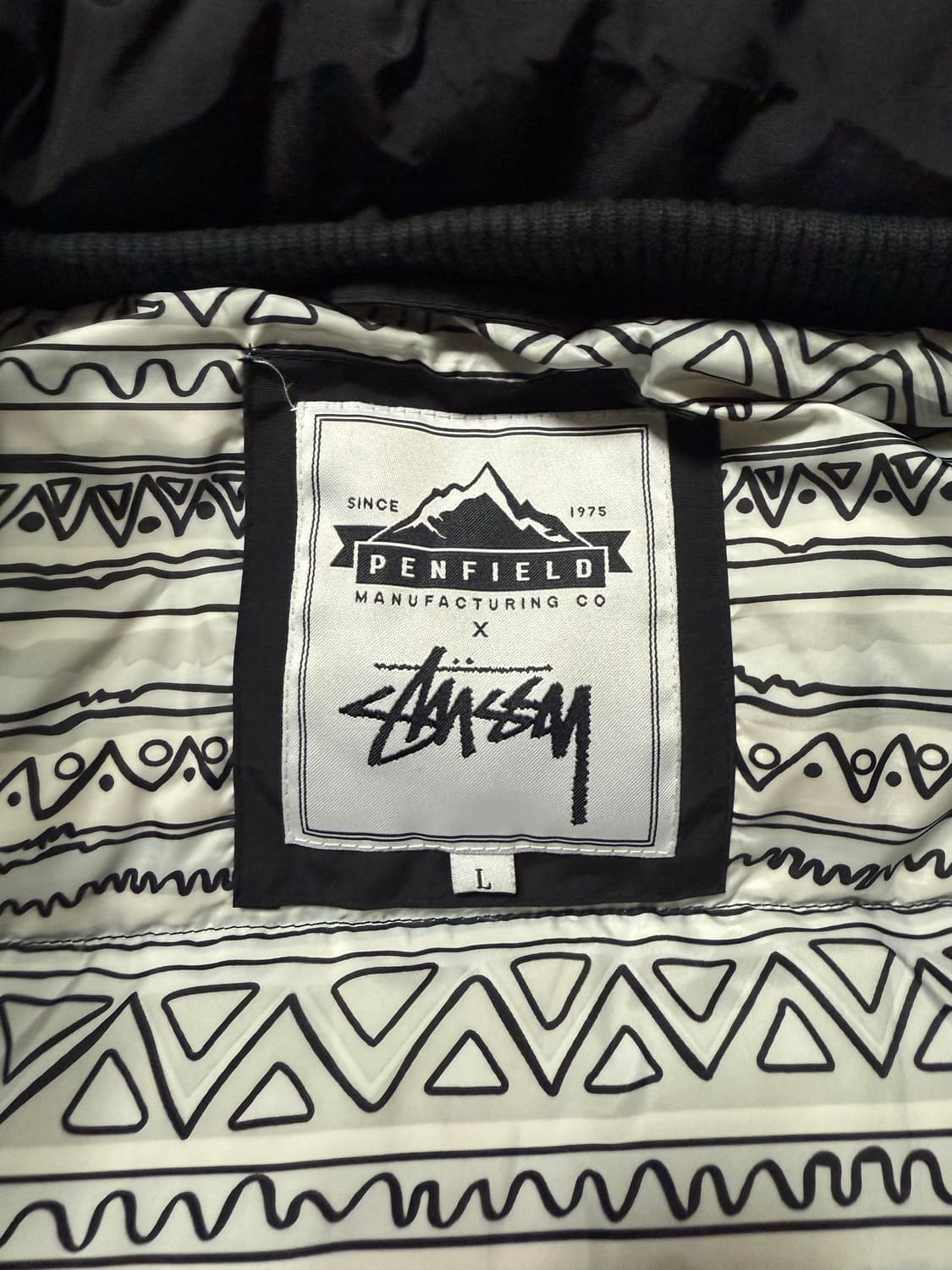 (L) (유일매물) 2013 스투시 펜필드 500fill 다운 자켓 블랙 상품이미지2