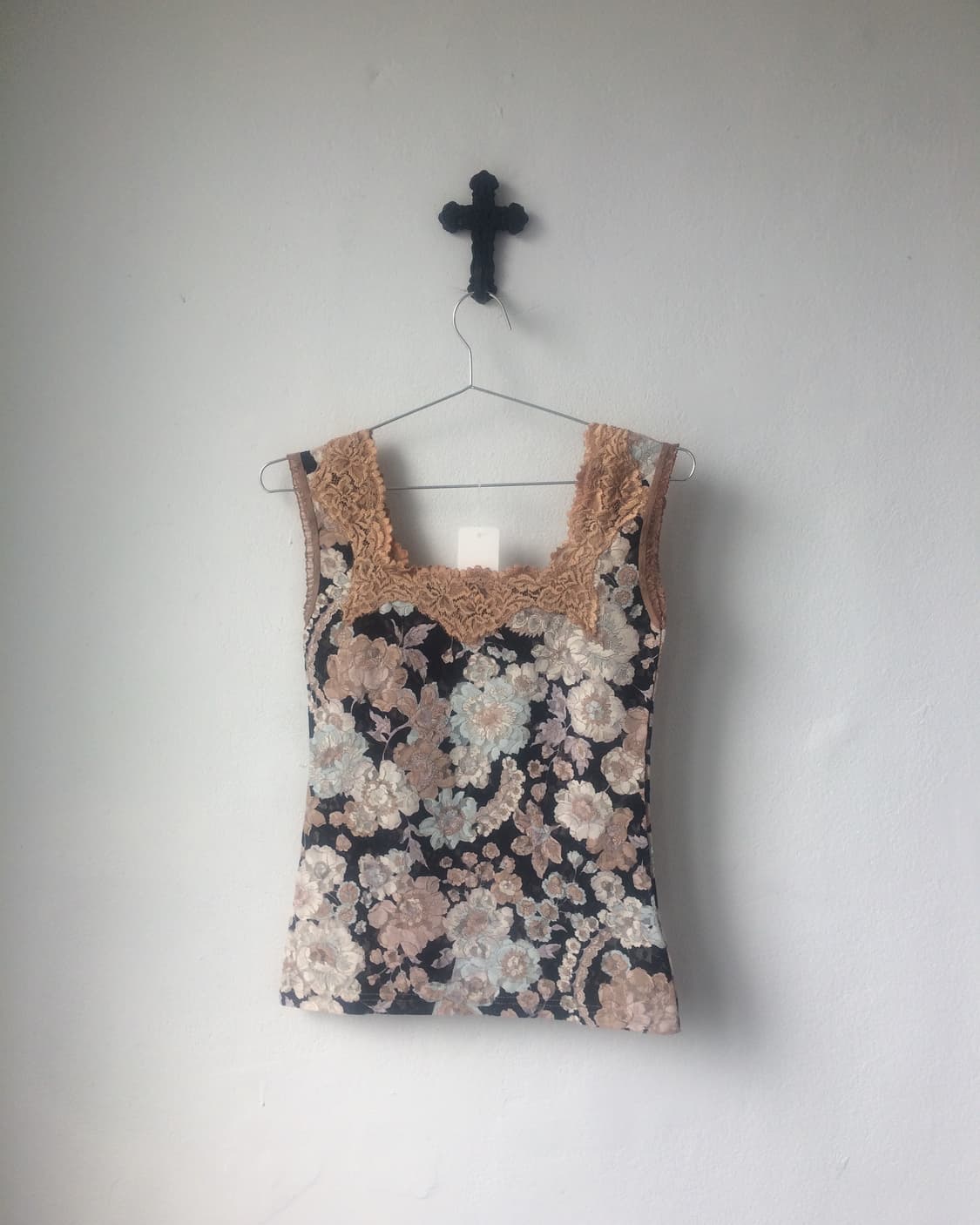 flower pattern lace sleeveless 상품이미지3