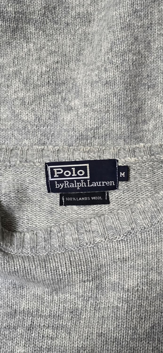 폴로 랄프로렌 램스울 그레이 니트 M 상품이미지3