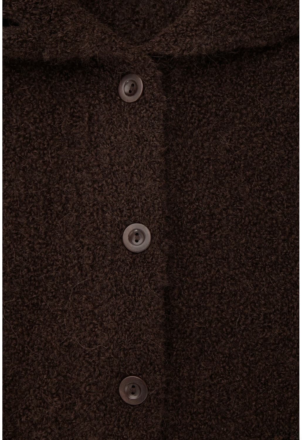 COS 스프레드 칼라 텍스처드 알파카 가디건 브라운 상품이미지4