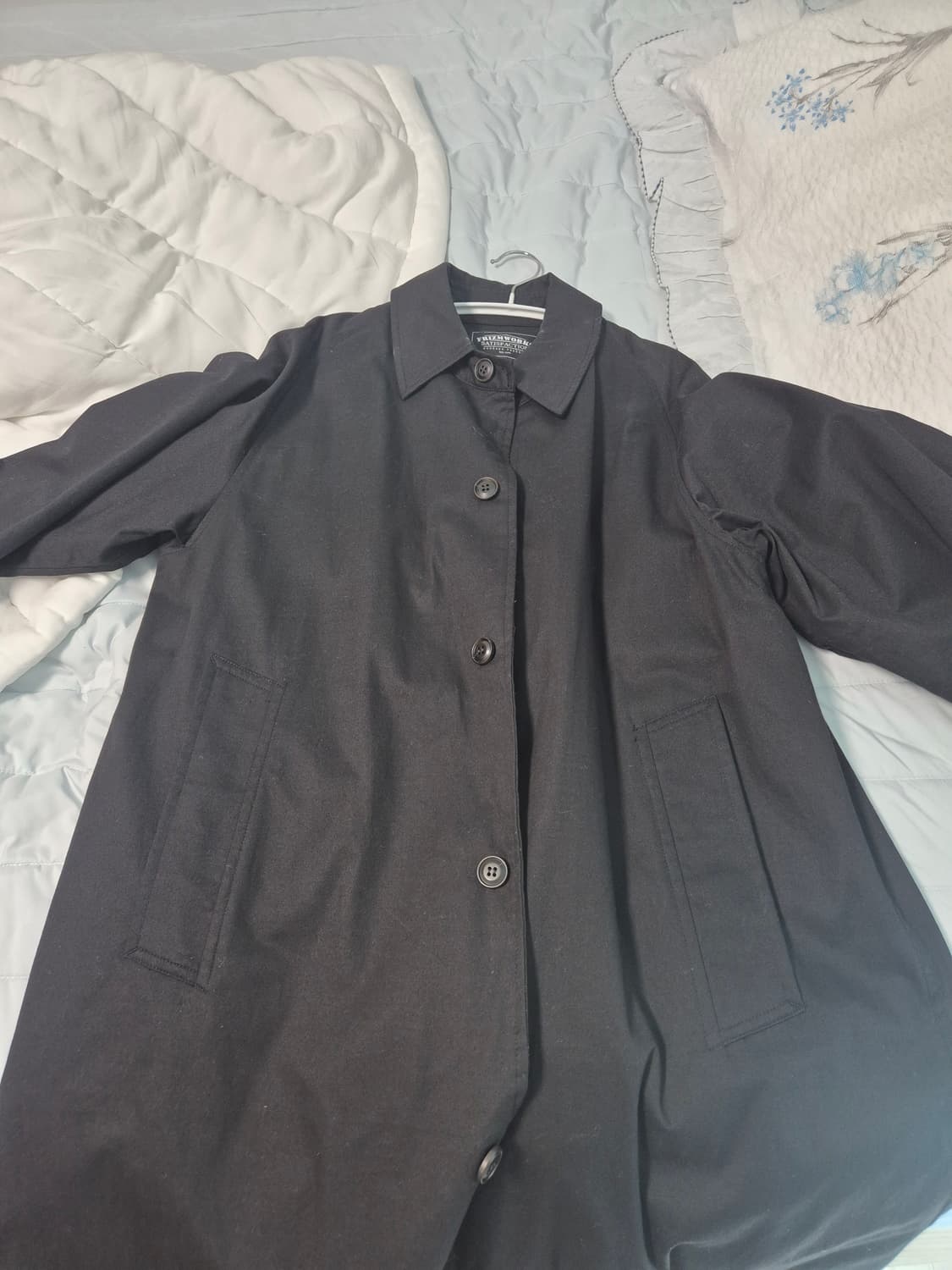 프리즘웍스 블랙 발마칸 코트 S 상품이미지1