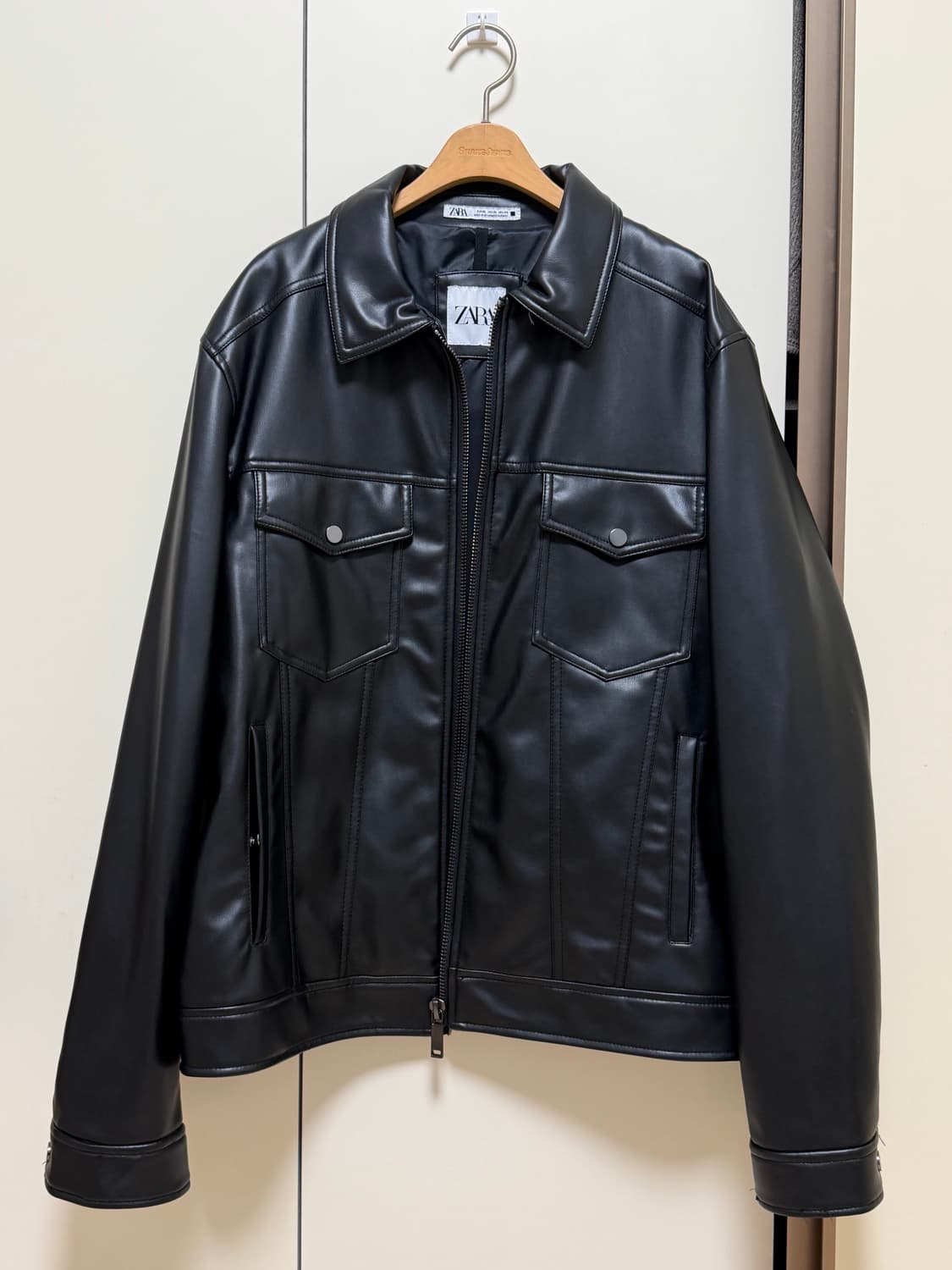 자라 가죽자켓 상품이미지1