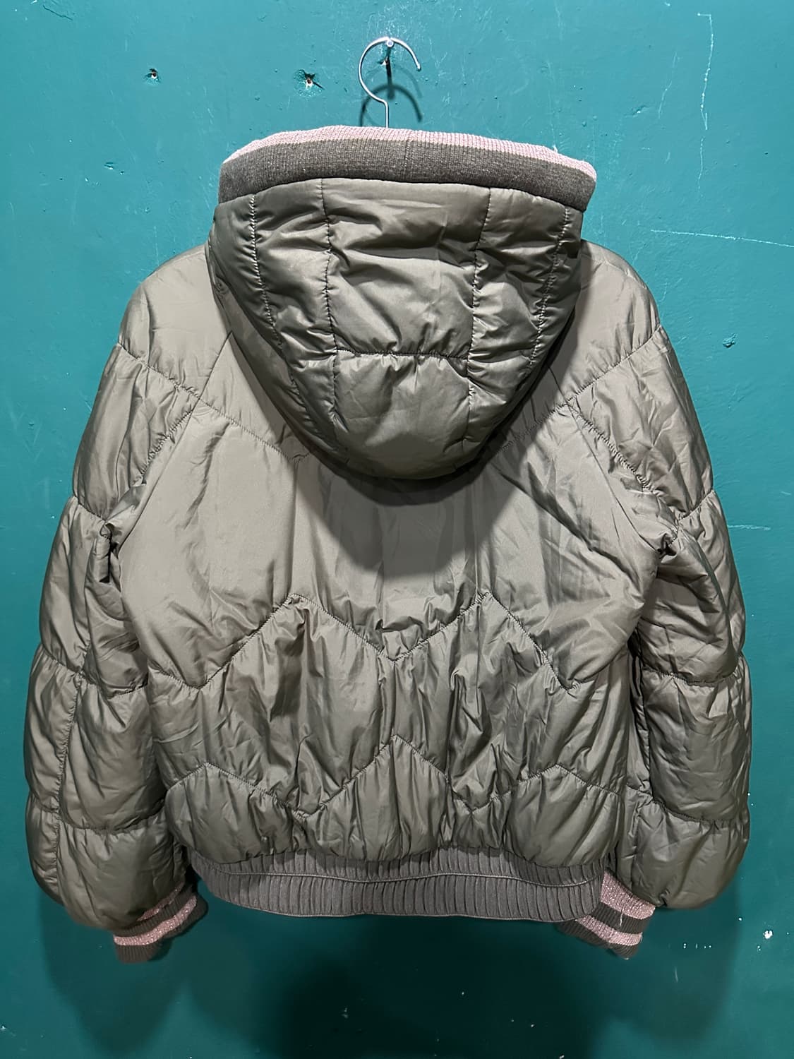 오즈세컨 카키 숏 여성패딩  상품이미지5