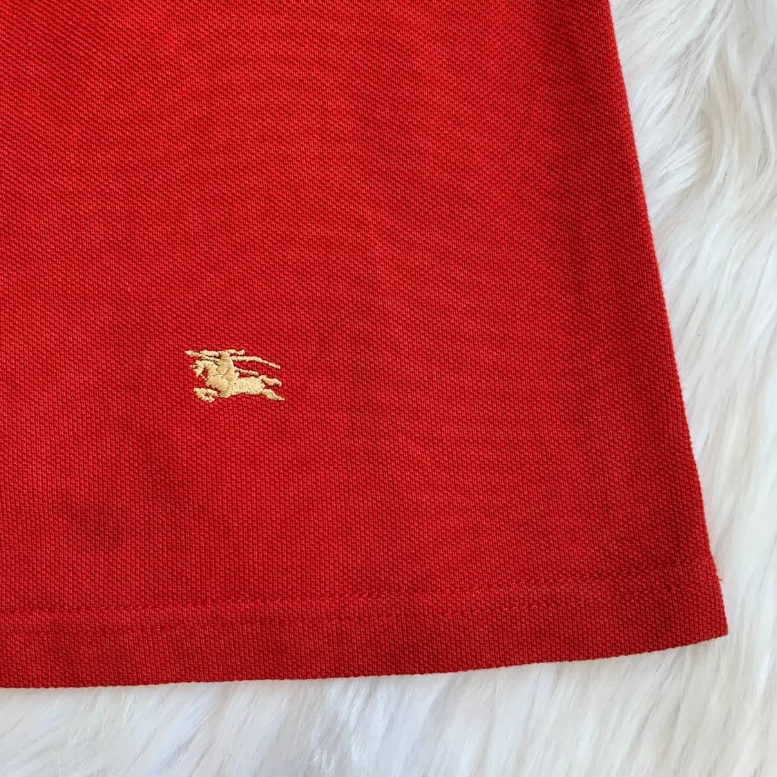 버버리 BURBERRY 7부 롤업 소매 카라티 1689 상품이미지7