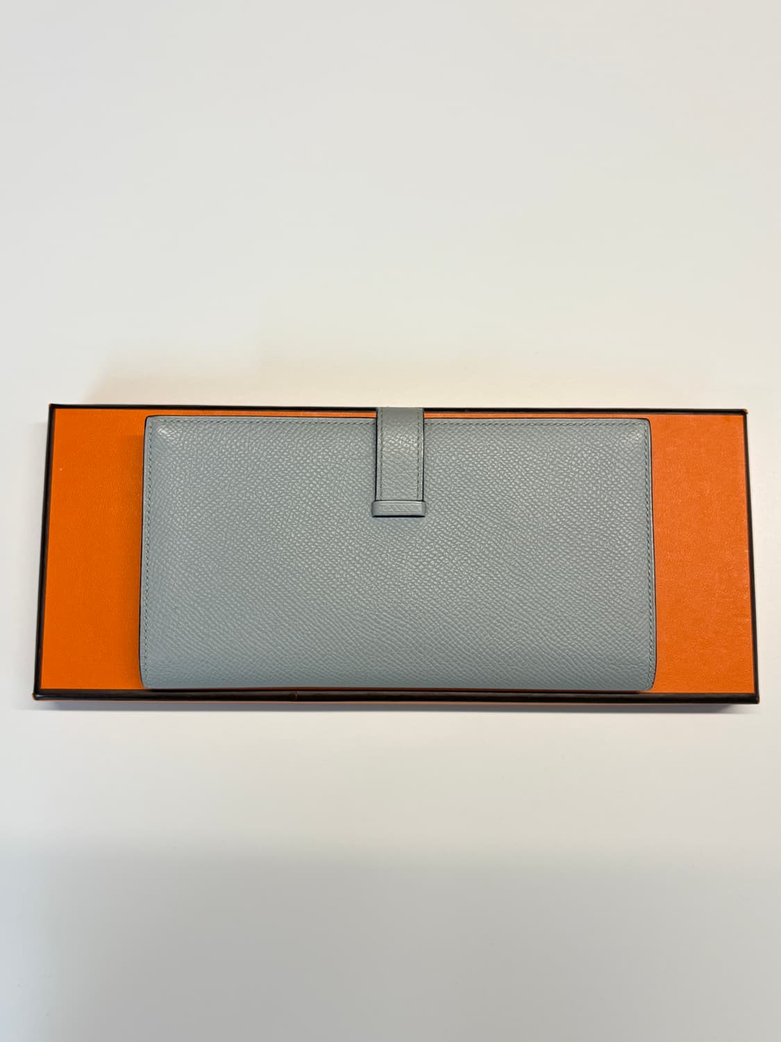 에르메스 베안 장지갑 그레이 은장 C각인 상품이미지5