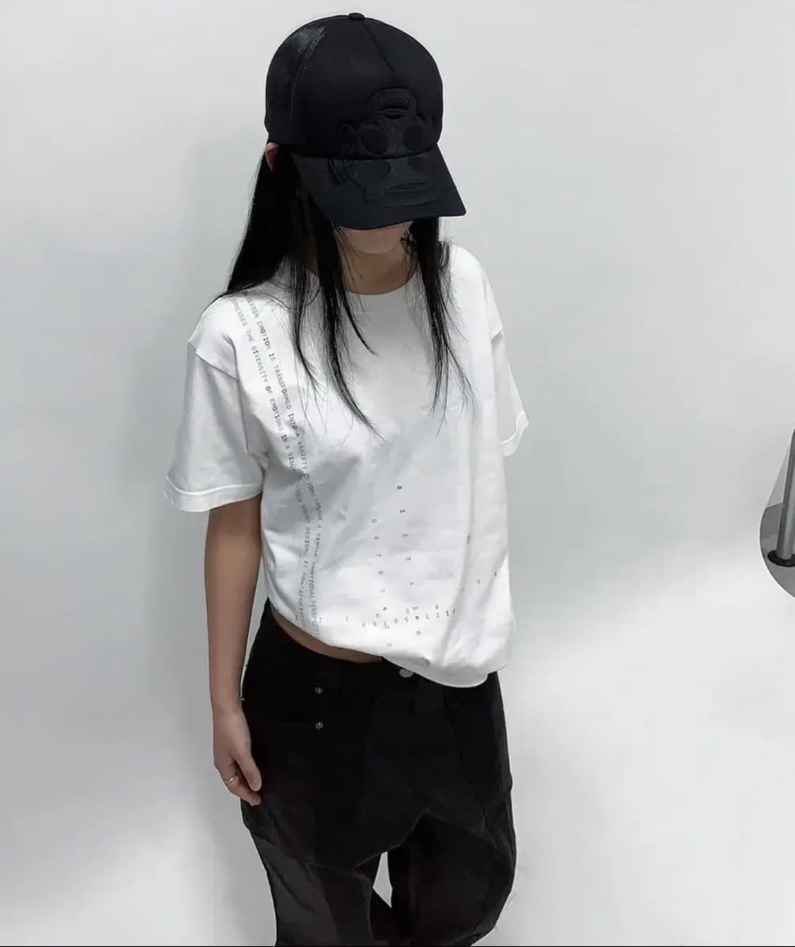 0104 공일공사 코드 프린팅 티셔츠 반팔 상품이미지1