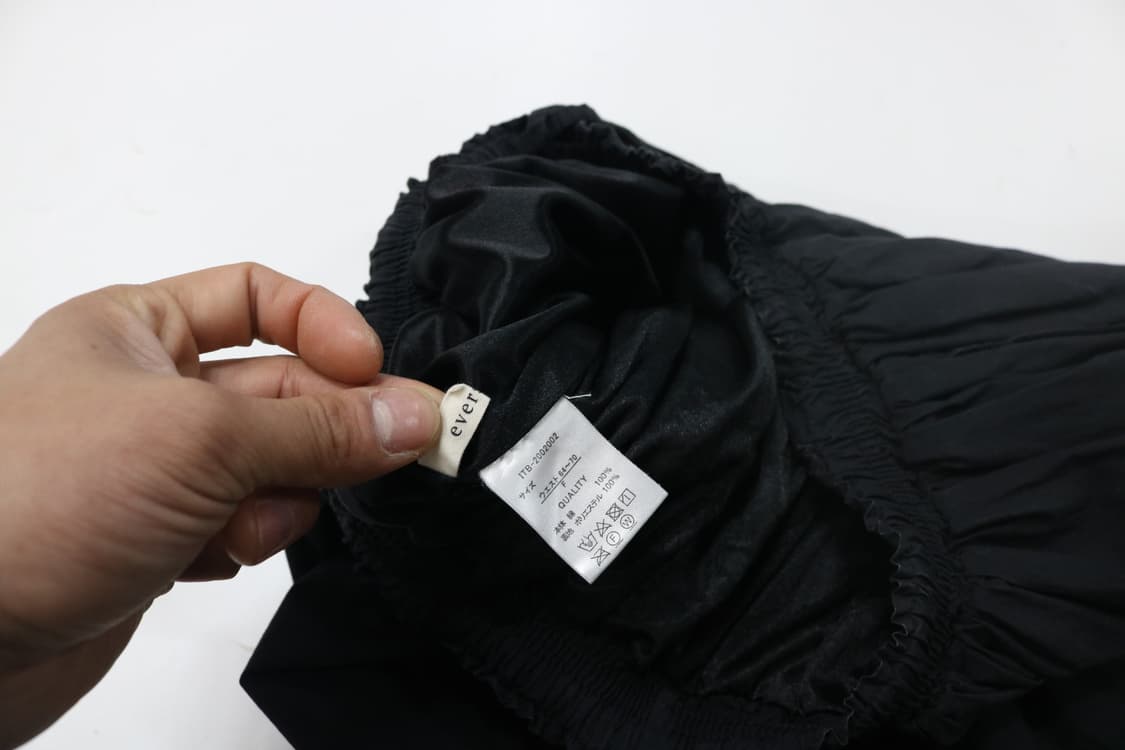 에버신스 eversince  블랙 밴딩 셔링 펑크 롱 스커트 상품이미지10