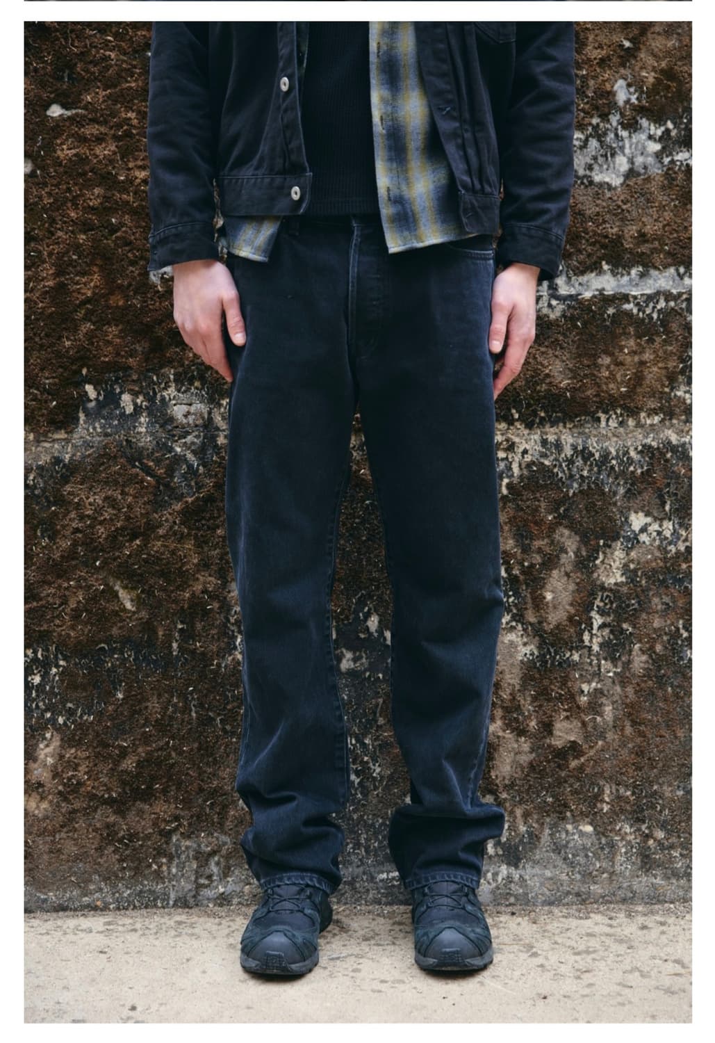 Htae black faded straight denim 1사이즈 상품이미지1