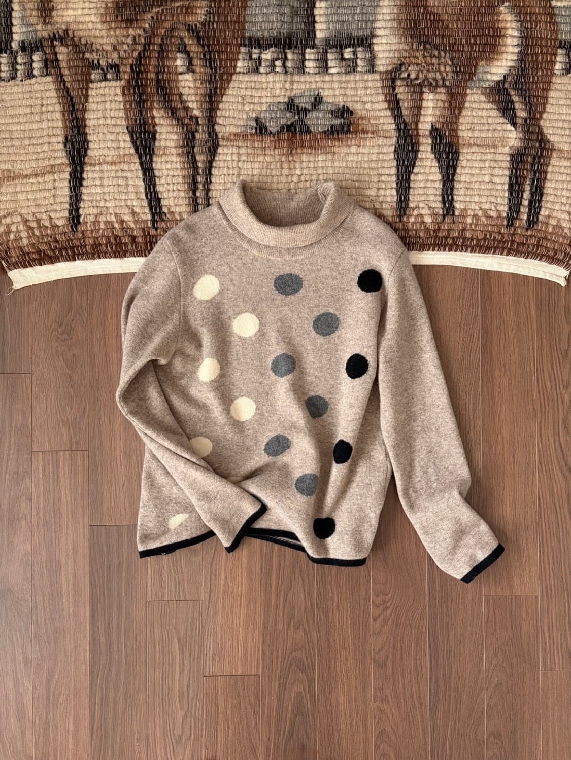 dot wide turtleneck knit 상품이미지6