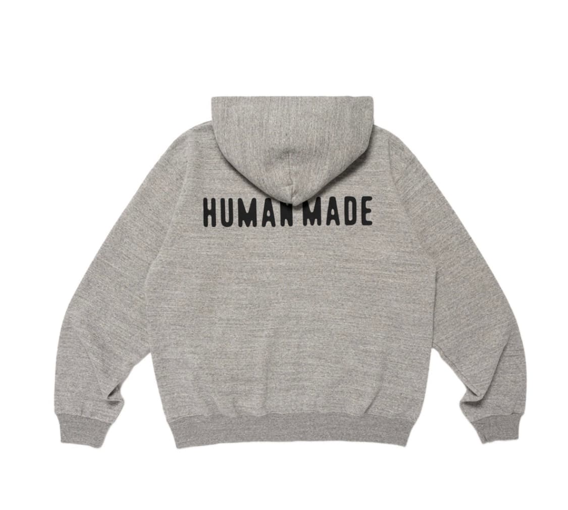 L) 휴먼 메이드 클래식 집업 스웨트 후드 후드티 그레이 상품이미지2