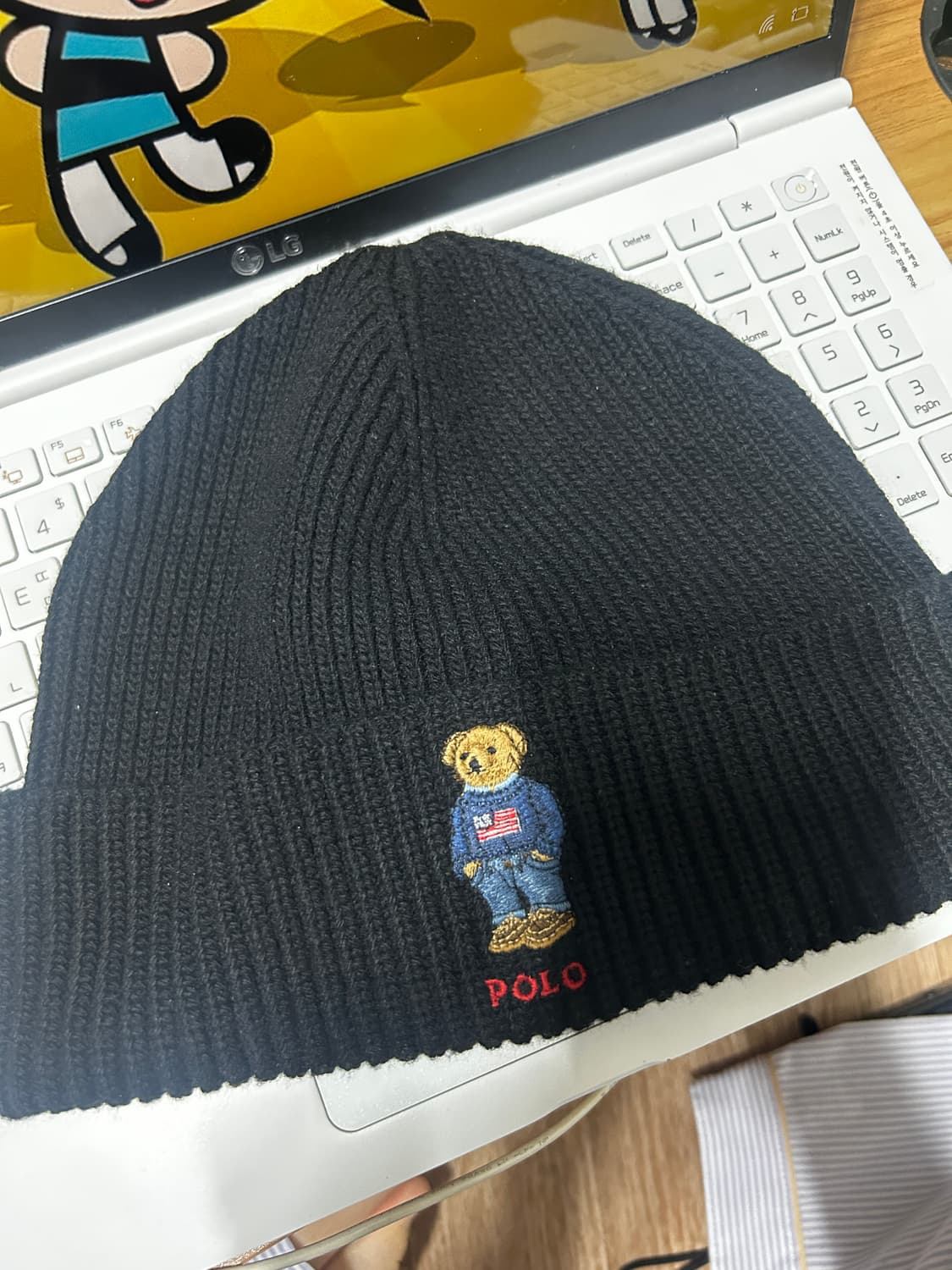폴로 랄프로렌 베어 비니 니트 숏비니 상품이미지1