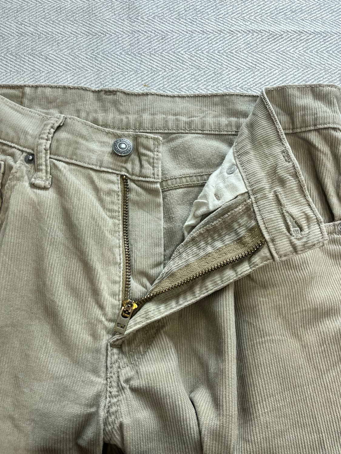 리바이스 511 화이트탭 연베이지 코듀로이 팬츠 31인치 상품이미지10