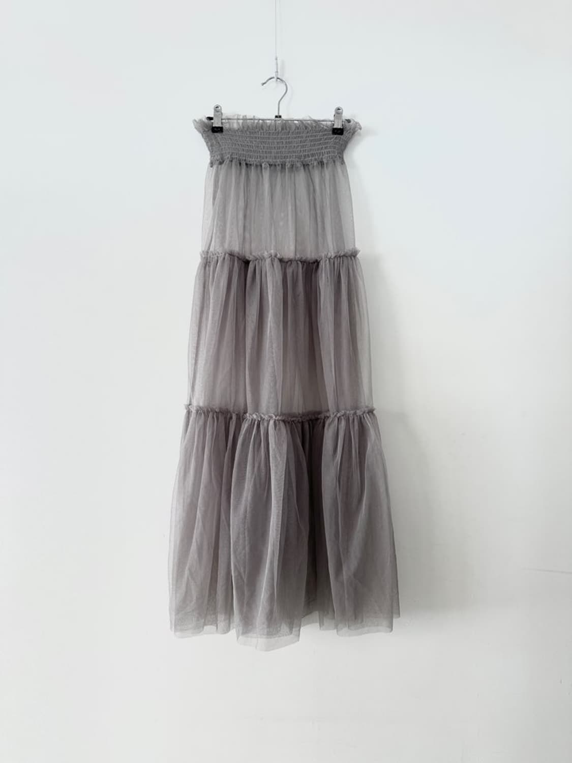 Sheer can can skirt / grey 상품이미지3