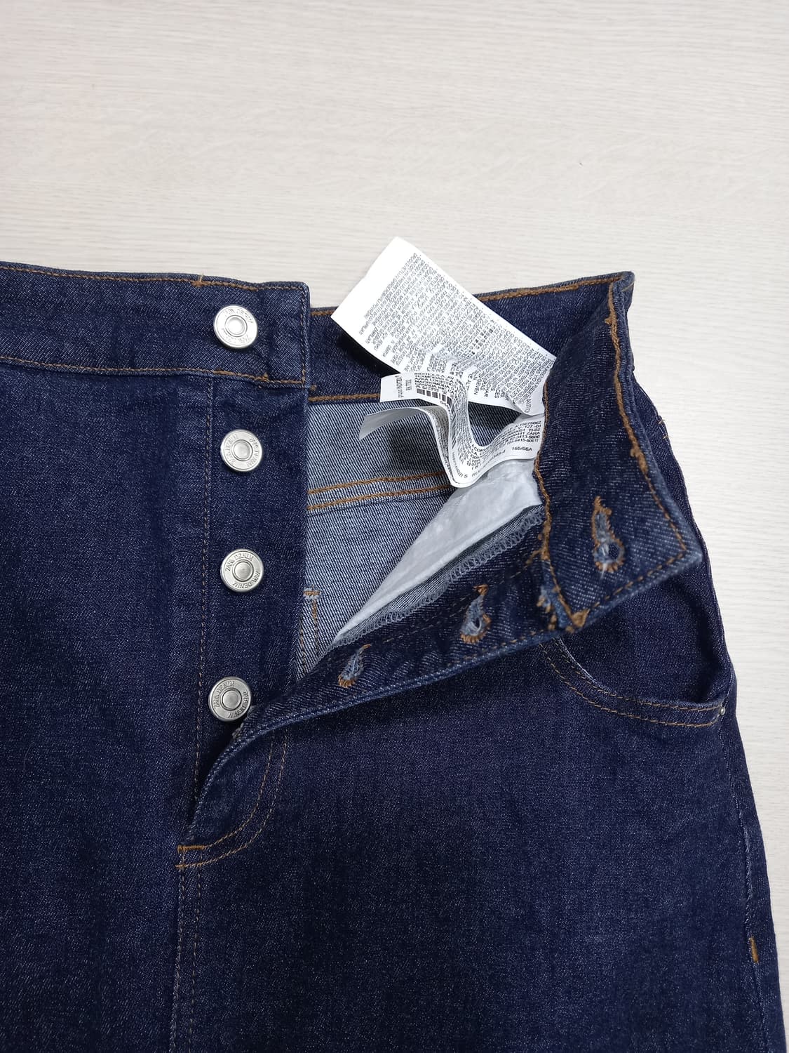 26 ZARA 스판 데님 롱스커트 진청 26-606 상품이미지6