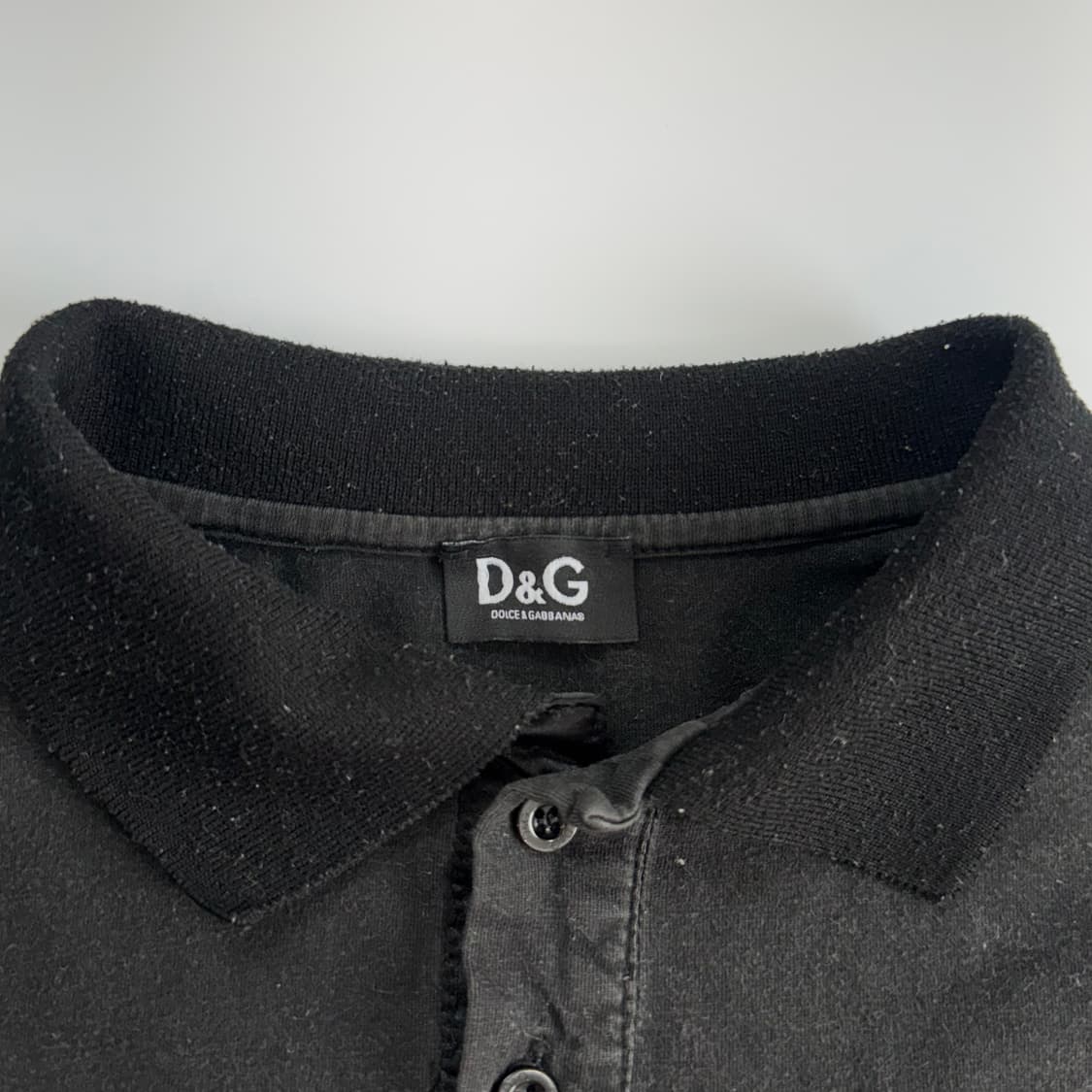 Dolce&Gabbanas 돌체엔 가바나 블랙 카라 반팔티  상품이미지5