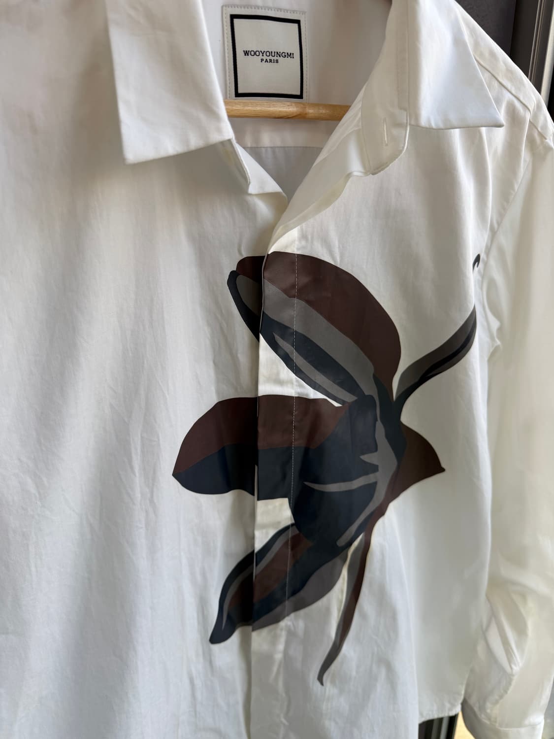 50/ 우영미 플라워패턴 화이트 셔츠 상품이미지5