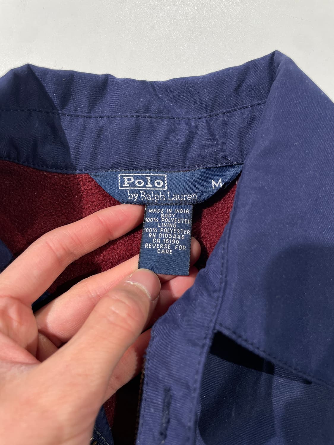 폴로 랄프로렌 네이비 레드포니 플리스 라이닝 블루종 자켓 상품이미지7