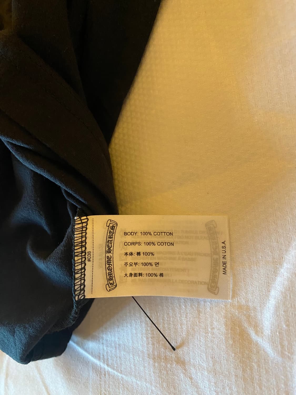 (새싱품/XL) 크롬하츠 넥로고 롱슬리브 상품이미지3