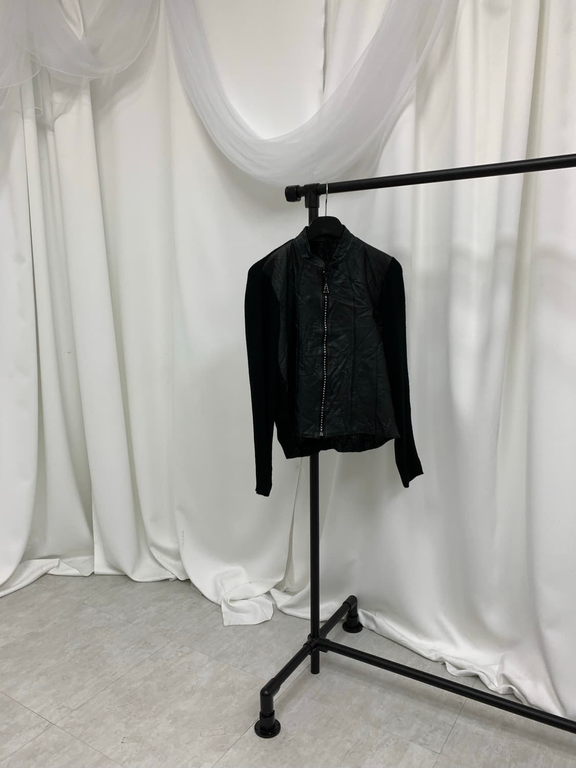 y2k 펑크 큐빅 가죽자켓 상품이미지2