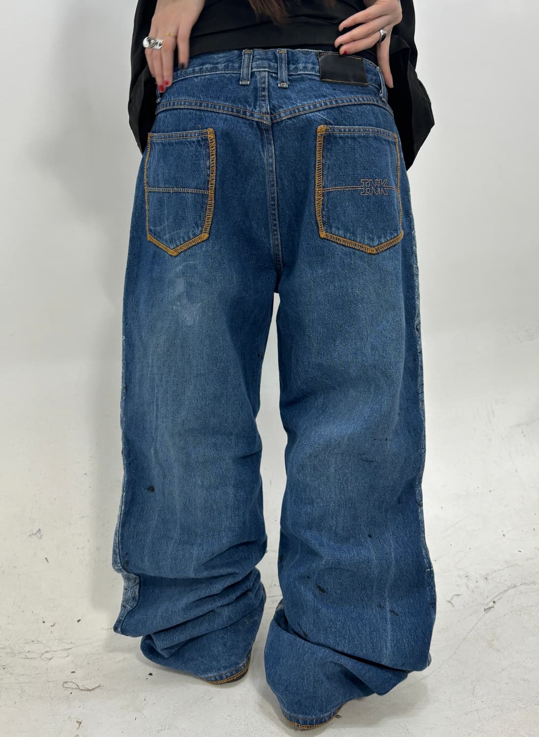 90s 울트스쿨 페인팅데님 팬츠 상품이미지4