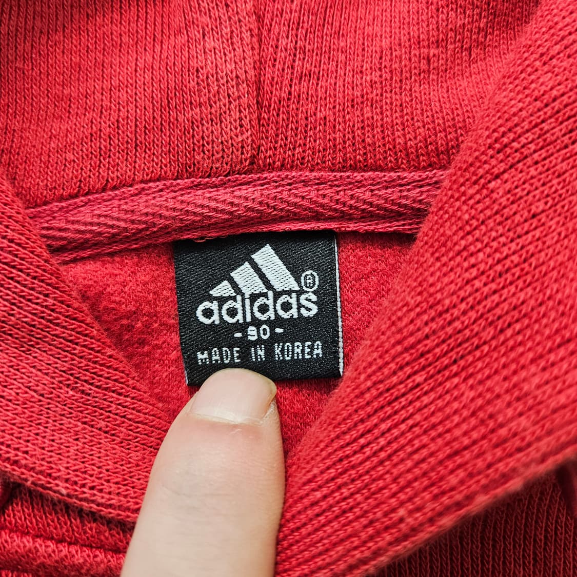 90 아디다스 빈티지 로고 후드티 0319Y 상품이미지3
