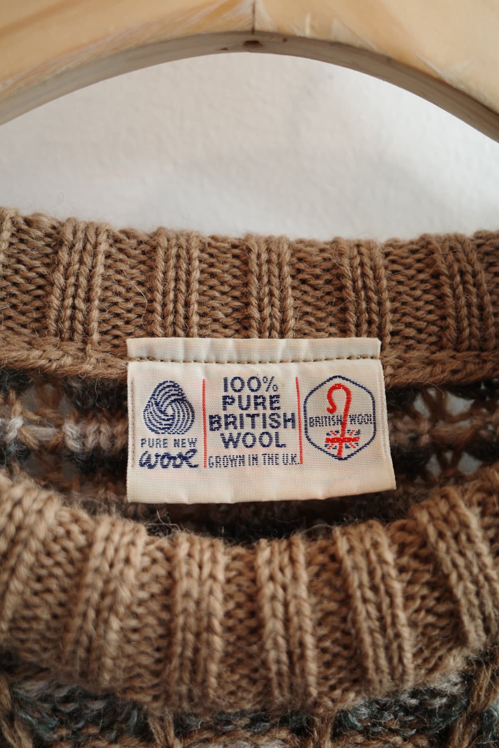 BRITISH WOOL 100 빈티지 니트 상품이미지2
