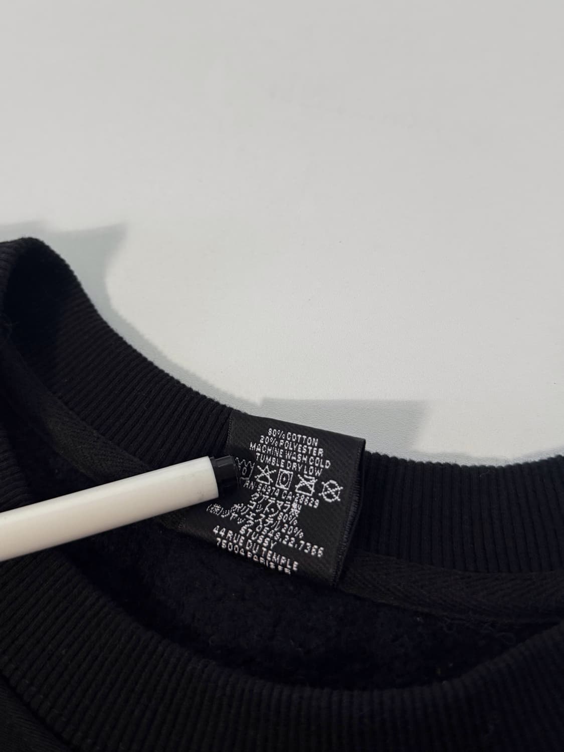 스투시 오버핏 빅스탁로고 해비스웻 맨투맨 상품이미지6