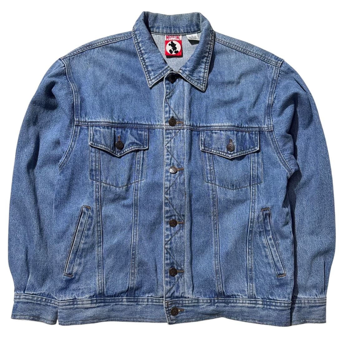 디즈니 미키 90‘s 월트 디즈니 월드 백로고 데님 트러커 자켓 상품이미지2