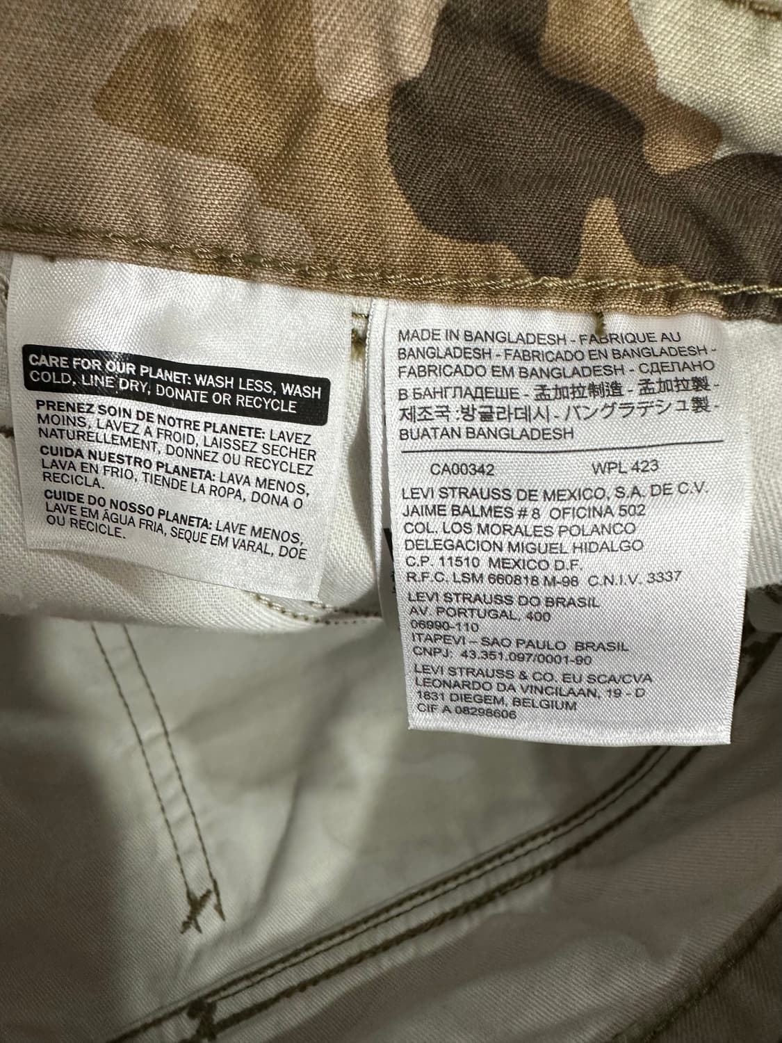 리바이스 카모 카고 반바지 34사이즈 상품이미지4