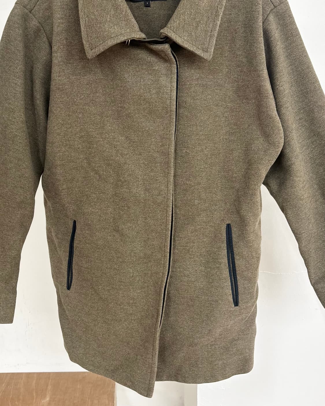 이자벨마랑 카키 오버 히든버튼 울 코트  상품이미지5