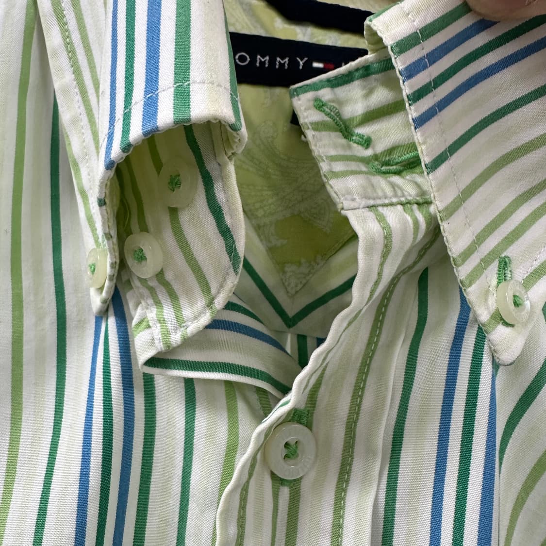 타미힐피거 스트라이프 반팔 셔츠 남방 105 @355 상품이미지7