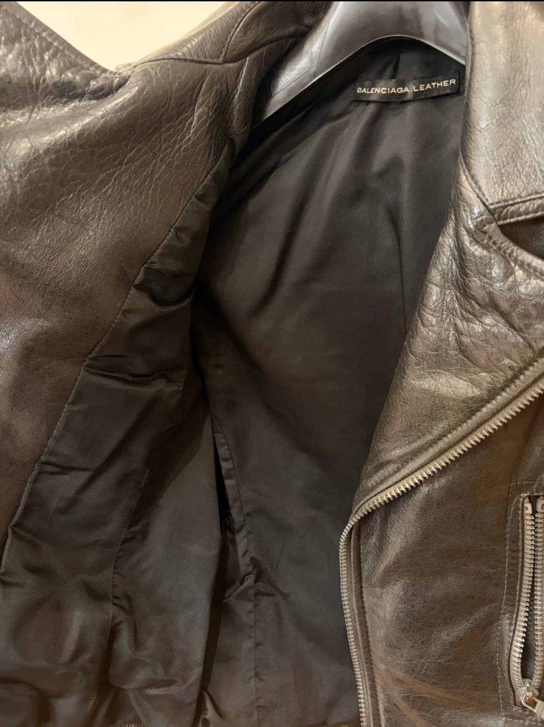 발렌시아가 램스킨레더 바이커 자켓 상품이미지8
