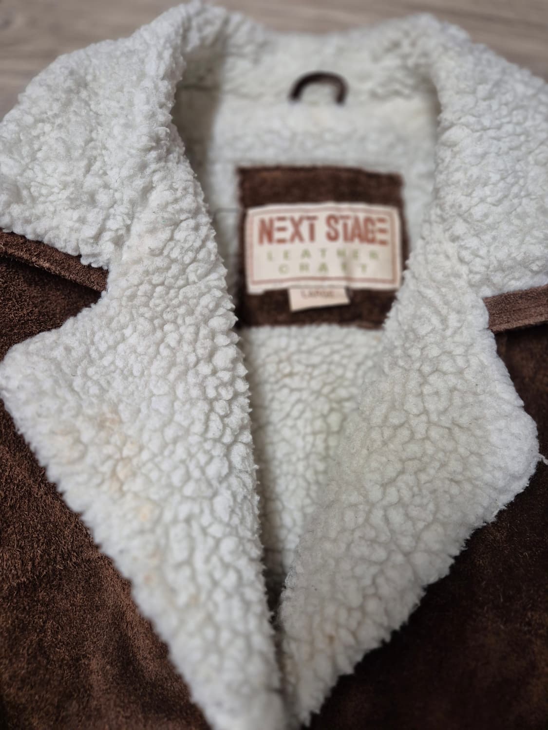 소가죽 스웨이드 셰르파 자켓 상품이미지3