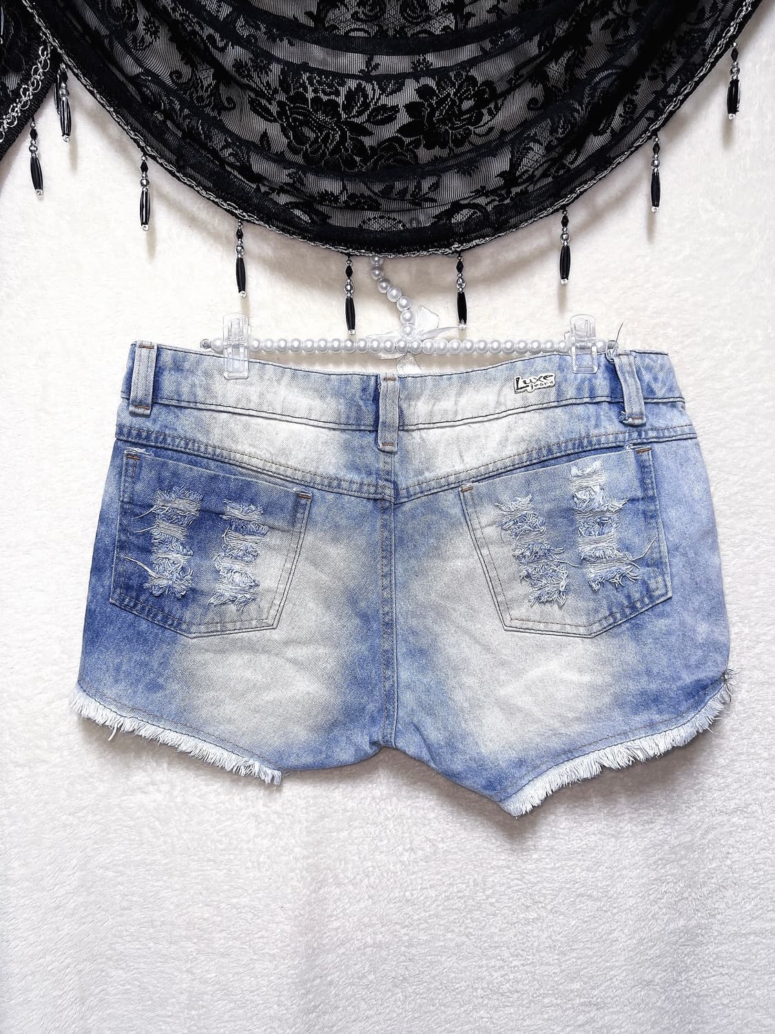 아이스진 오네갸루 펑크 y2k 와투케 00s 데님 버튼 미니스커트 핫팬츠 상품이미지10