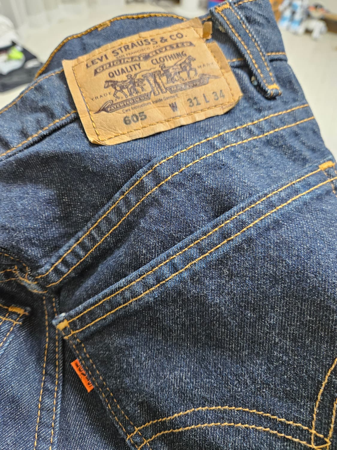 [31]리바이스 605 오렌지탭 인디고 상품이미지4