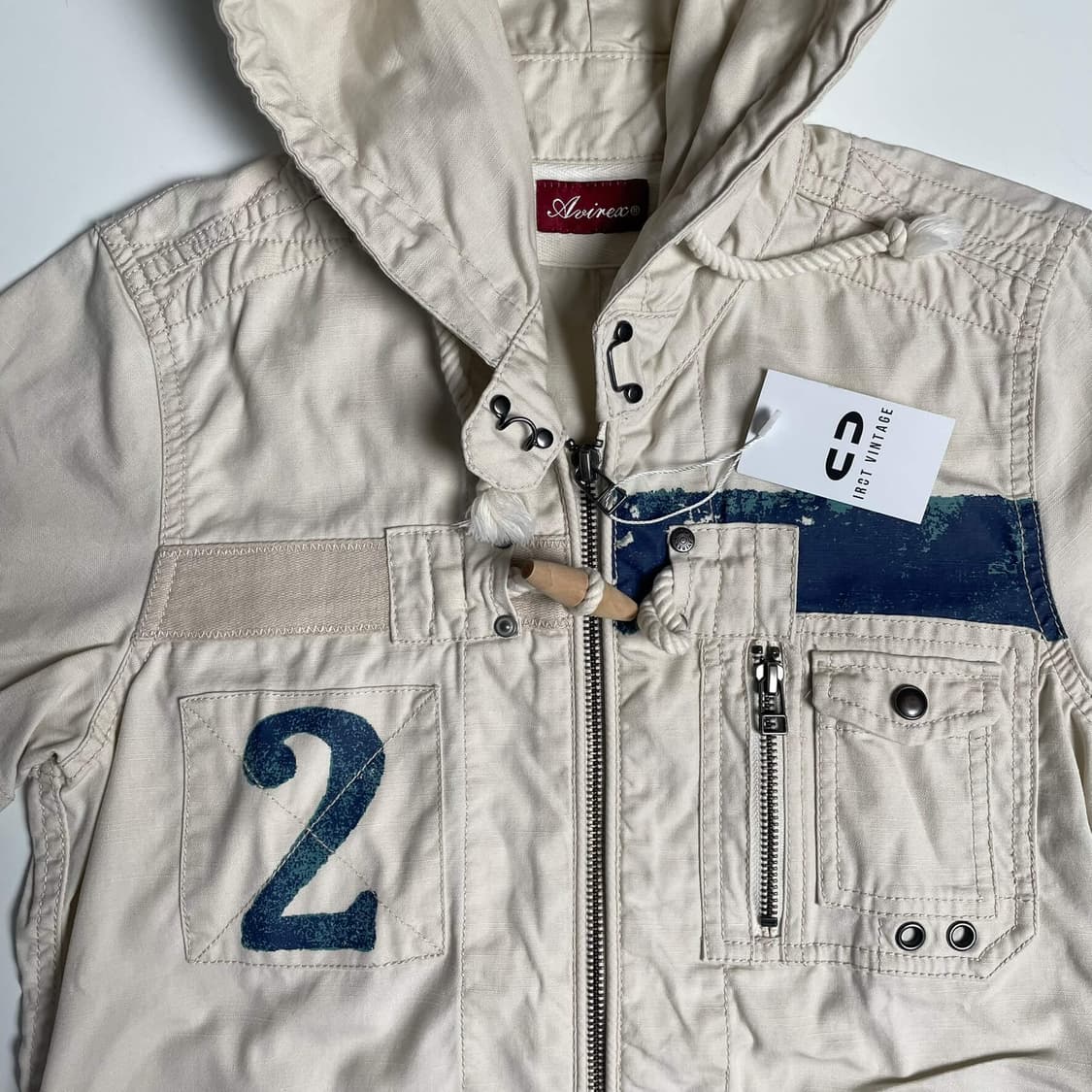 Avirex 밀리터리 집업 후드 셔츠 상품이미지3