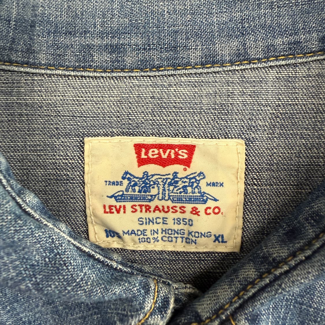 (XL)JPN 90s 리바이스 웨스턴 데님 셔츠 상품이미지2