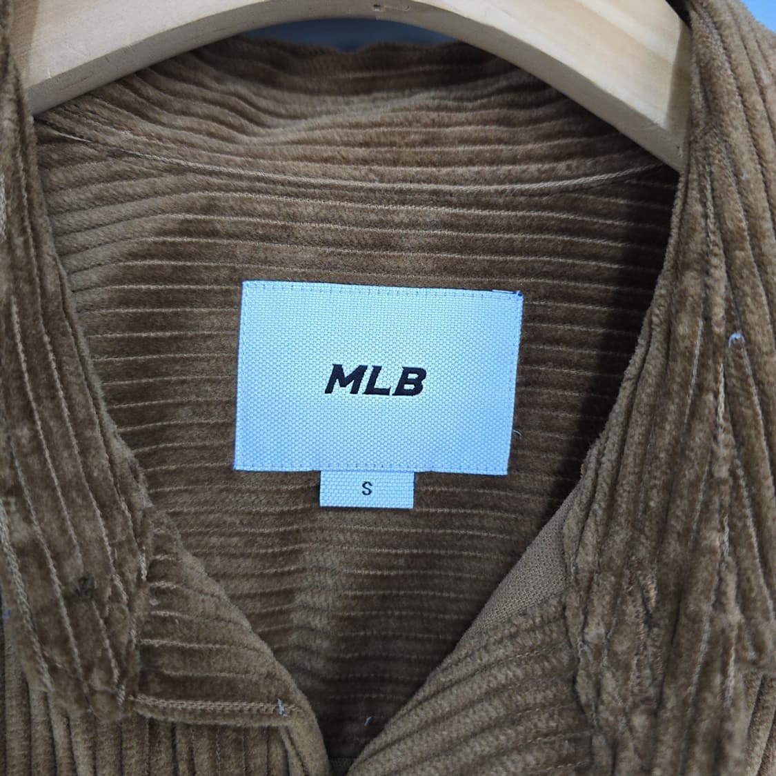 엠엘비(MLB) 코듀로이 셔츠 보스턴 B 패치 S 상품이미지5