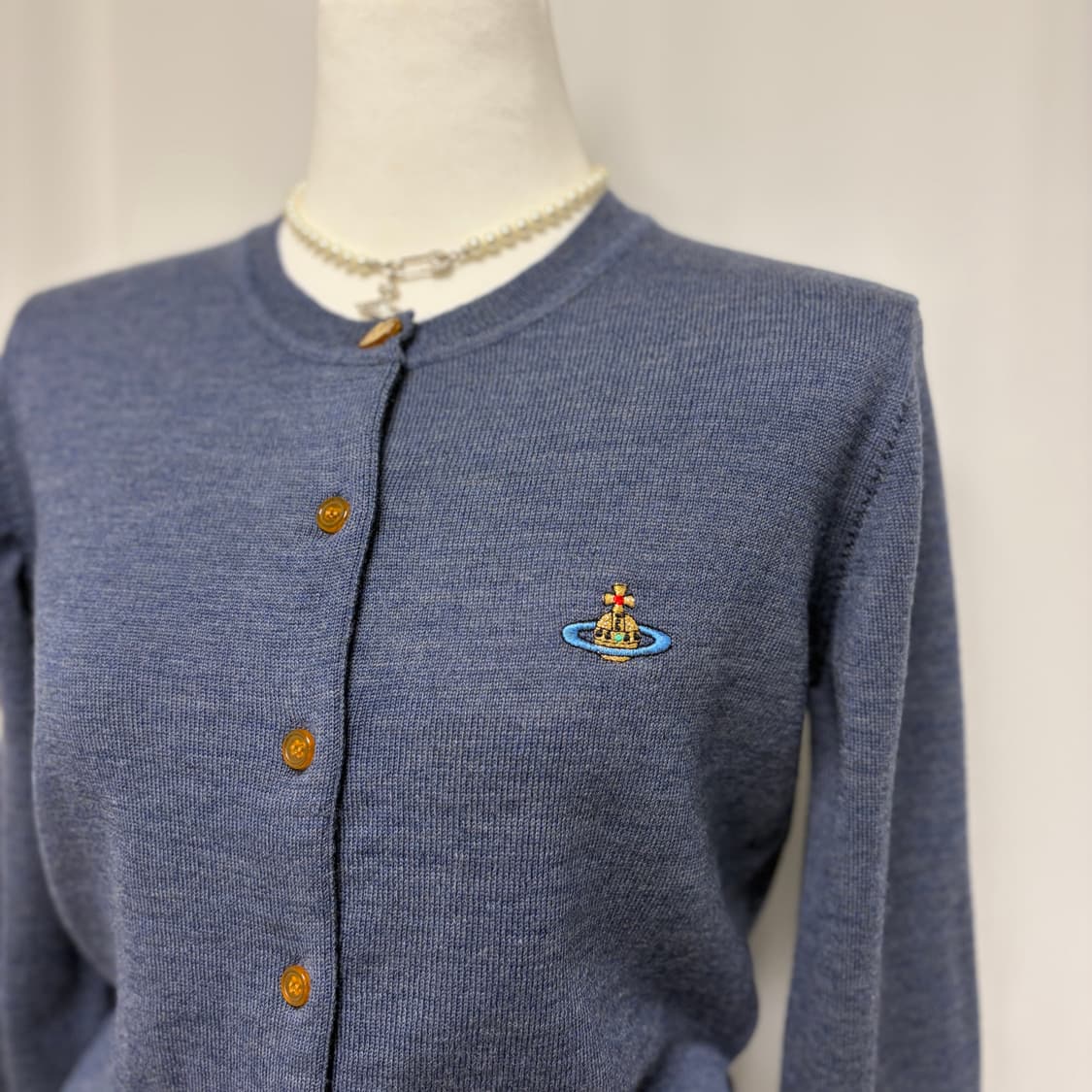 비비안웨스트우드 레드라벨 라나울 가디건-네이비 상품이미지7