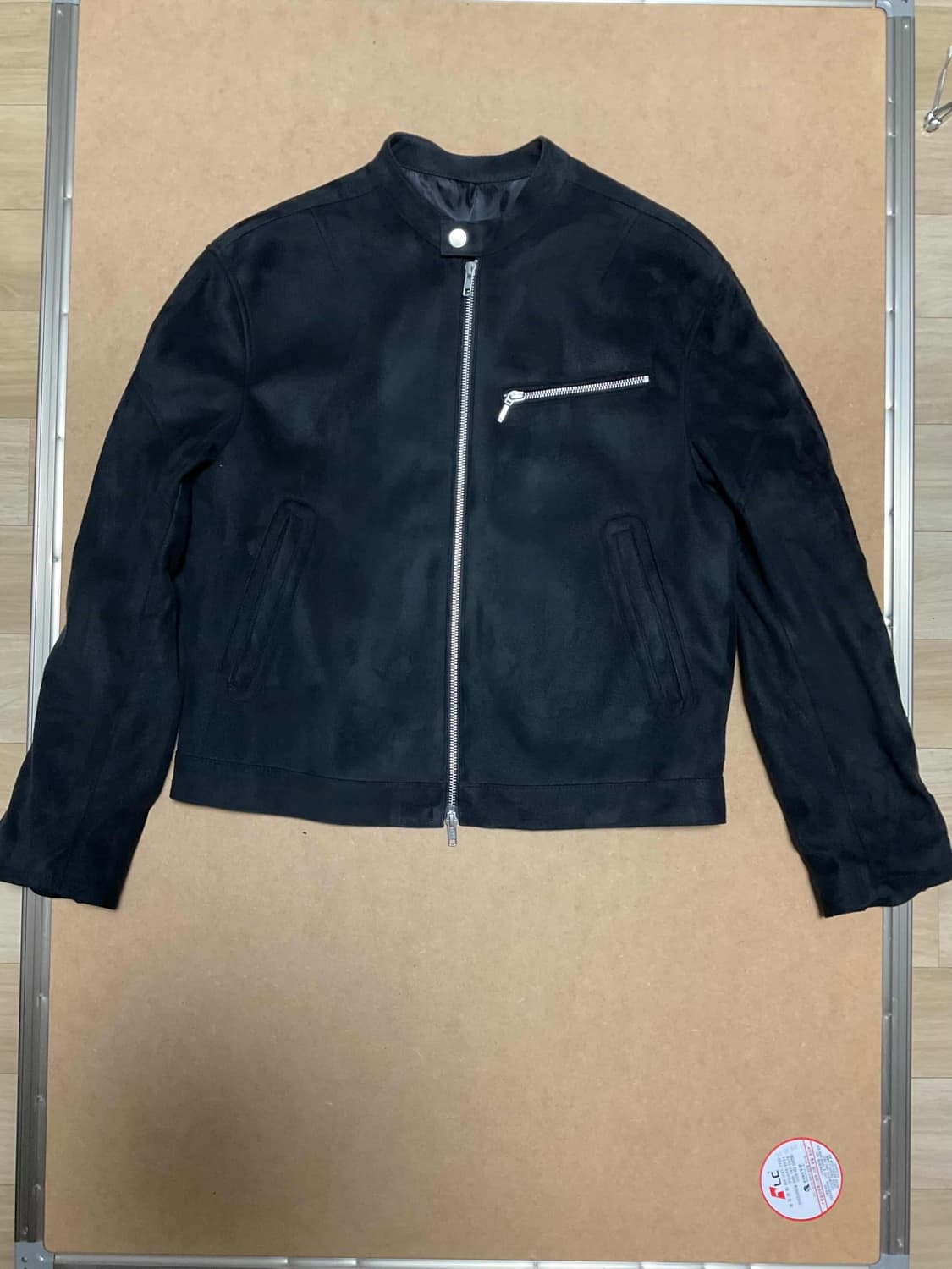 드로우핏 - 바이커 싱글 스웨이드 자켓 상품이미지1