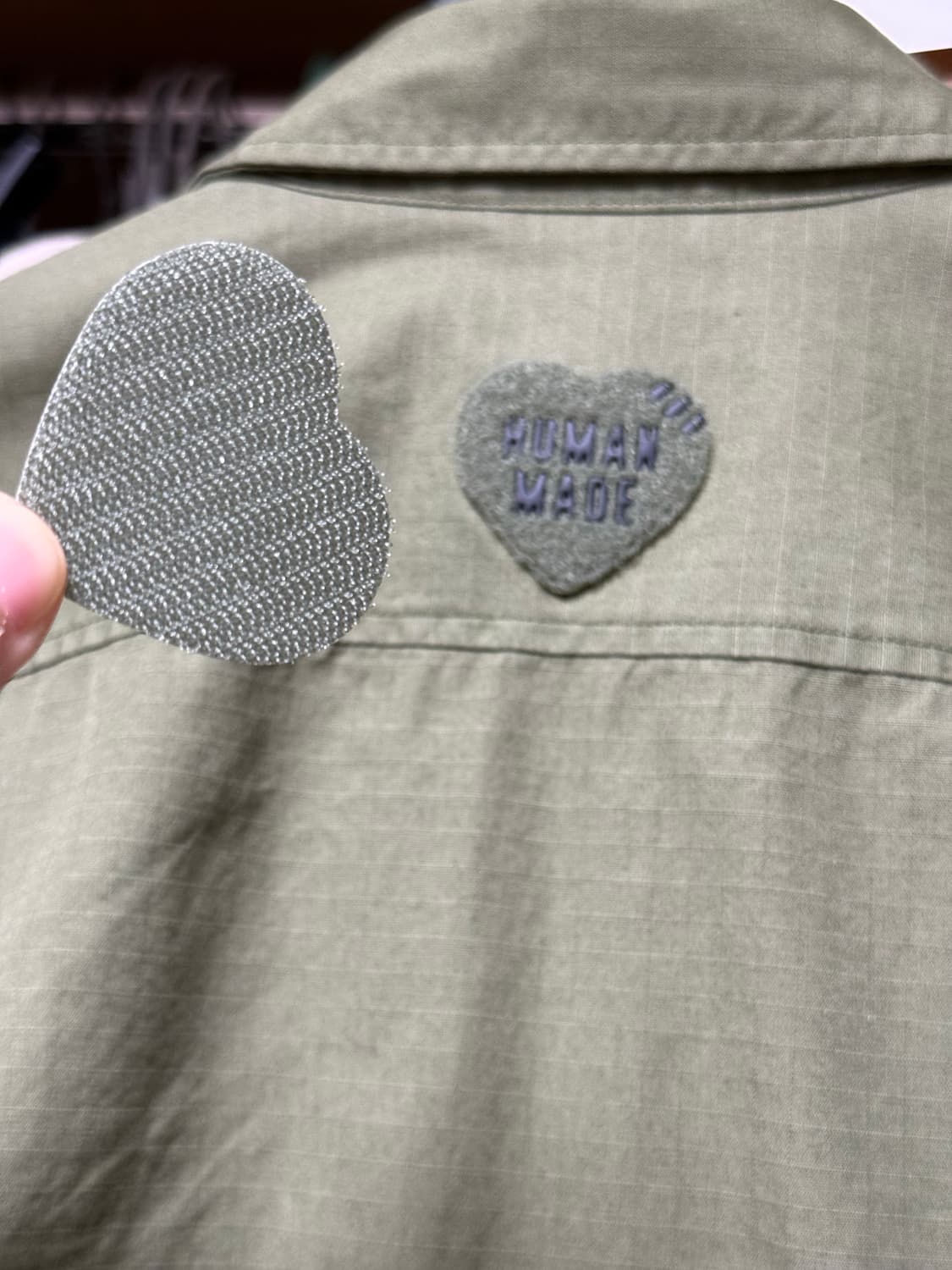 휴먼메이드 카메라맨 셔츠 올리브그린 M 상품이미지5