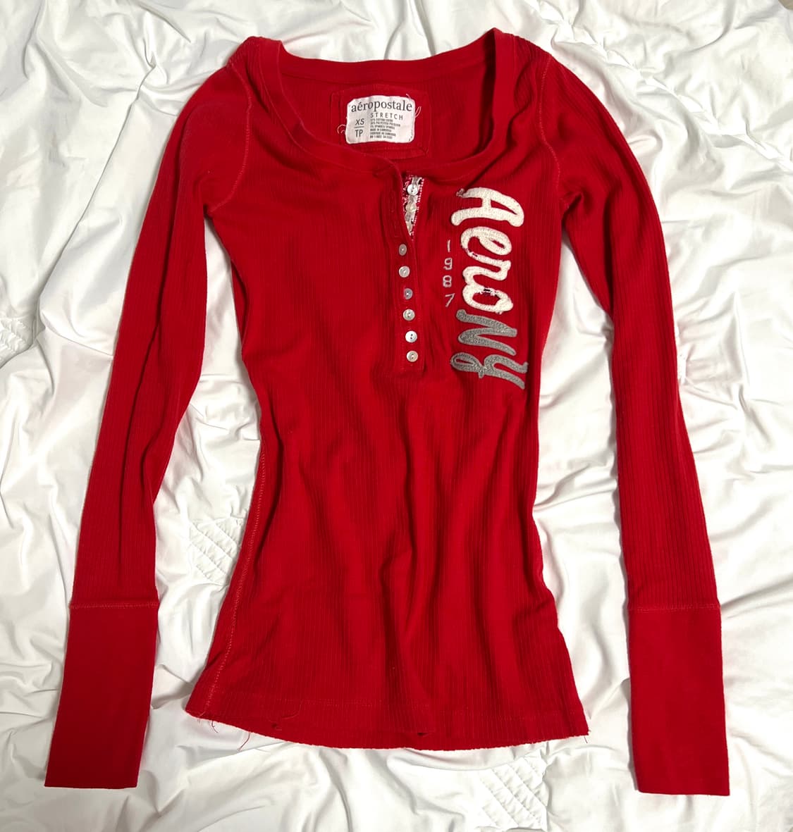 에어로포스테일 뉴욕 딱붙핏 롱슬리브 탑 00s 상품이미지1