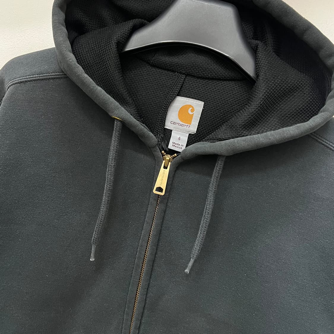 칼하트 써멀 레인디펜더 미드나잇 블랙 헤비 후드 집업 S 상품이미지3