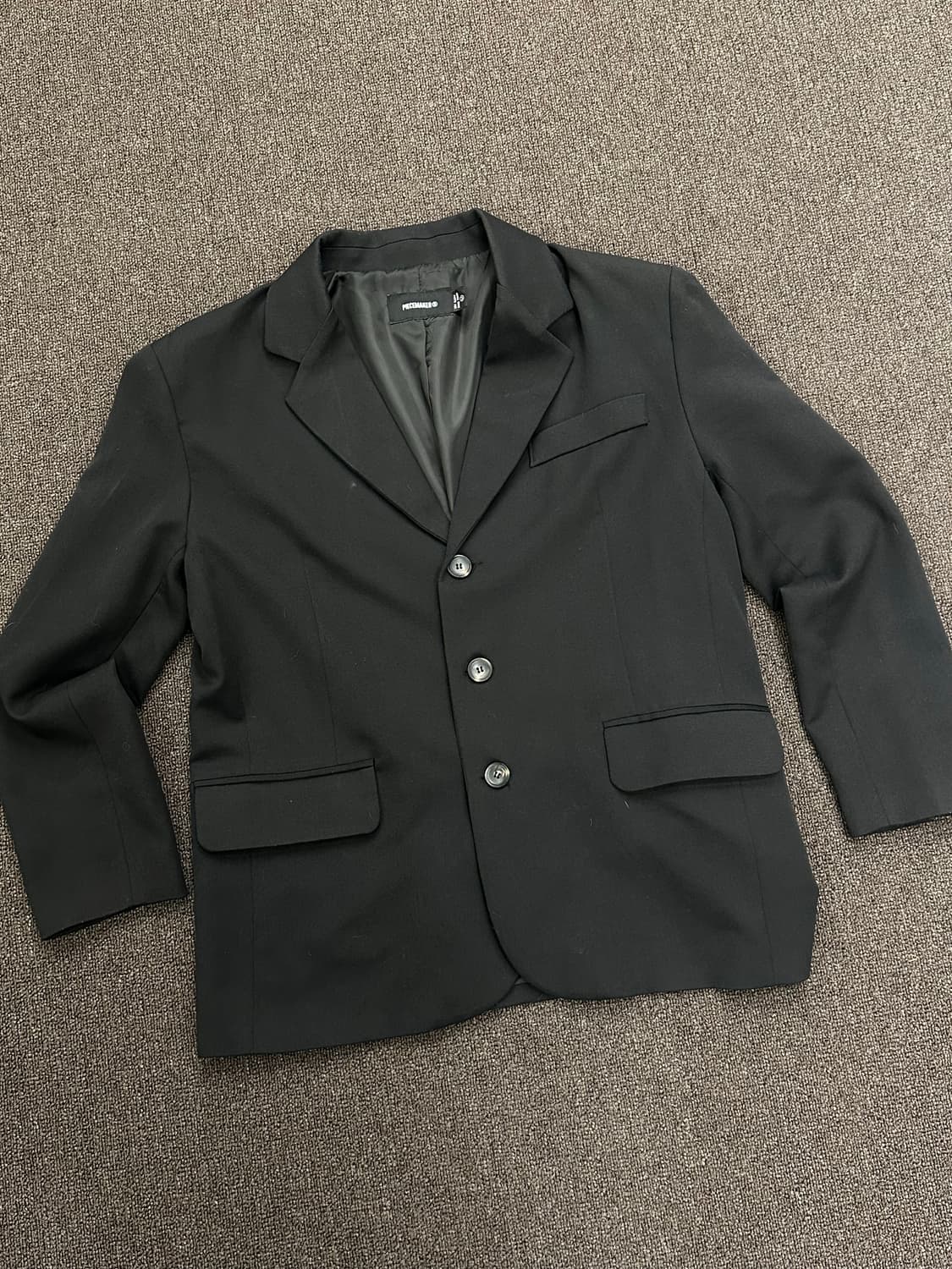 M)Piecemaker 빈티지 블랙 블레이저 상품이미지3