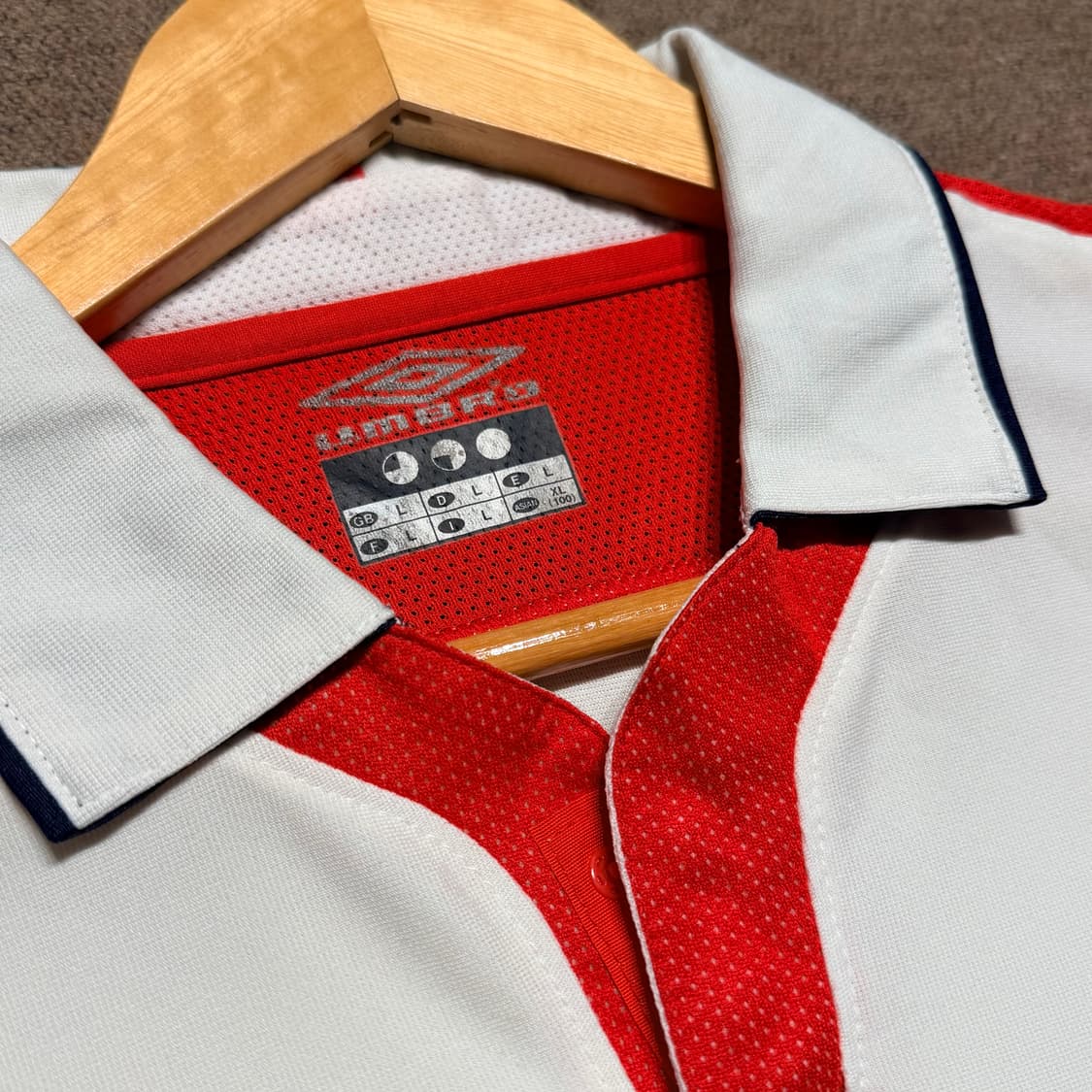 엄브로 잉글랜드 트레이닝 탑 XL 축구 상품이미지4