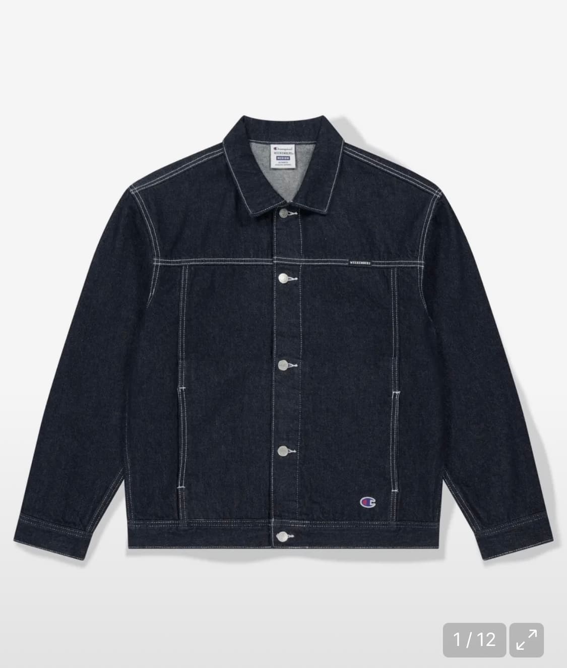 위캔더스x 챔피온 CHAMPION DENIM TRUCKER JACKET  상품이미지2