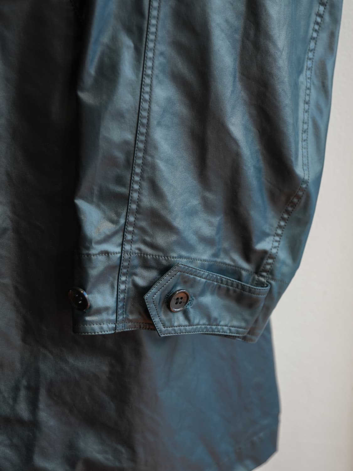 요크 24FW 레더-라이크 카 코트 (딥그린) 상품이미지2