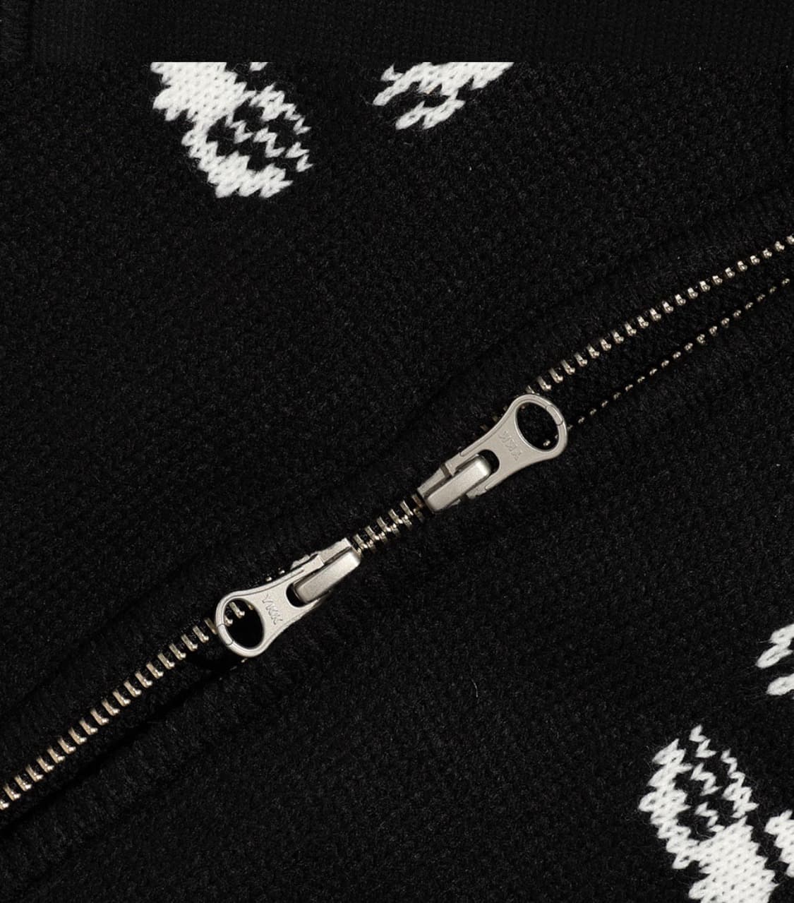 [나이스고스트클럽] 댄싱 스켈레톤 집업 니트 블랙 S 상품이미지4