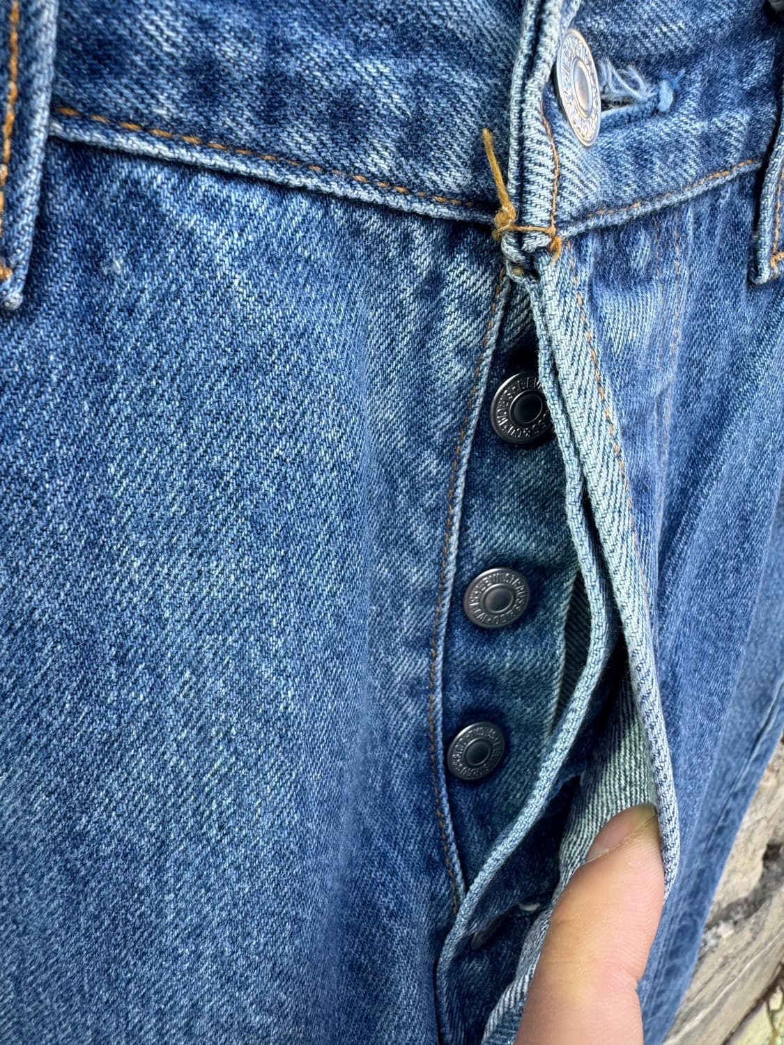 90s 리바이스 빈티지 501xx 워싱 데님 팬츠 32 상품이미지5